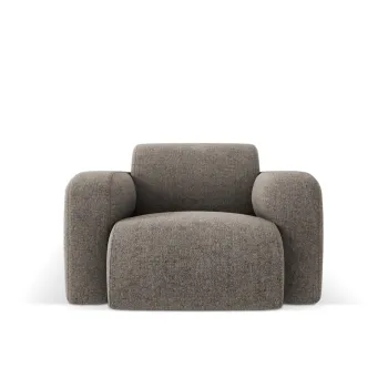 Fotoliu, Molino-140, Micadoni Home, 105x95x72 cm, tesatura chenille din poliester, gri imagine