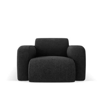 Fotoliu, Molino-140, Micadoni Home, 105x95x72 cm, tesatura chenille din poliester, negru imagine