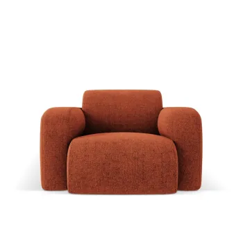 Fotoliu, Molino-140, Micadoni Home, 105x95x72 cm, tesatura chenille din poliester, teracota imagine