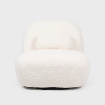 Fotoliu Nordvik, Homla, 87x82x74 cm, MDF/poliester, ecru imagine