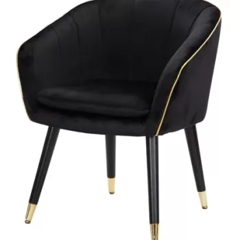 Fotoliu Paris, Mauro Ferretti, 62x58x78 cm, negru/auriu imagine