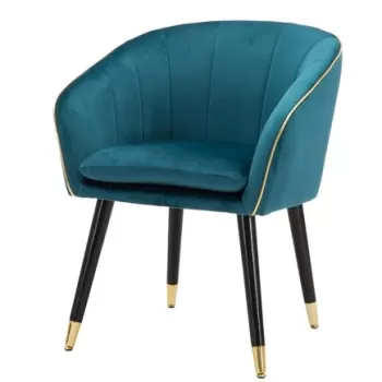 Fotoliu Paris Teal, Mauro Ferretti, 62x58x78 cm, lemn de pin/catifea, turcoaz imagine