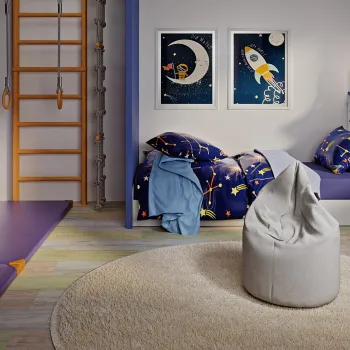 Fotoliu puf ELTAP, Robo, 70x90x70 cm, poliester, gri deschis imagine
