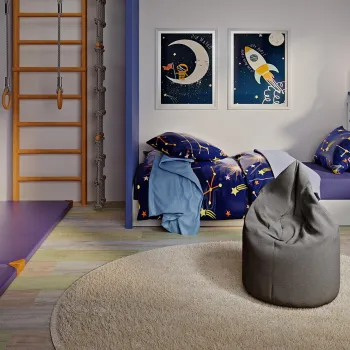 Fotoliu puf ELTAP, Robo, 70x90x70 cm, poliester, gri inchis imagine