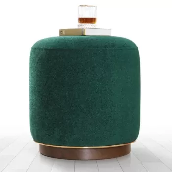 Fotoliu puf, Fluffe, 209FLF1144, Bumbac, Verde inchis imagine