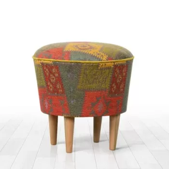 Fotoliu puf, Fluffe, 209FLF1239, Poliester, Multicolor imagine