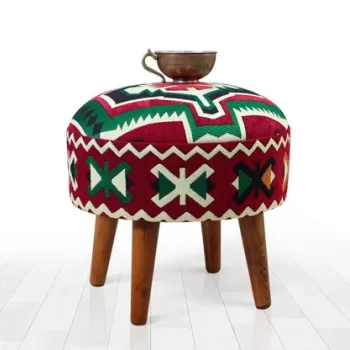 Fotoliu puf, Fluffe, 209FLF1313, 50% bumbac / 50% poliester, Multicolor imagine