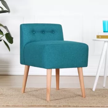 Fotoliu puf, Fluffe, 209FLF1338, Bumbac, Verde petrol imagine