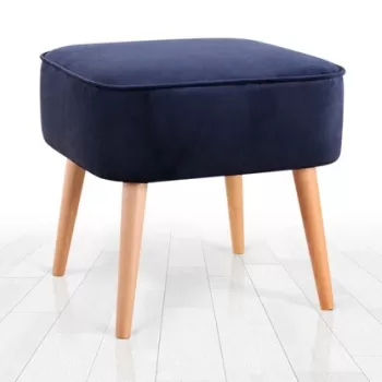 Fotoliu puf, Fluffe, 209FLF1347, Catifea, Albastru navy imagine