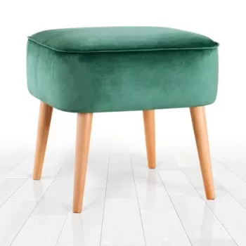 Fotoliu puf, Fluffe, 209FLF1349, Catifea, Verde imagine