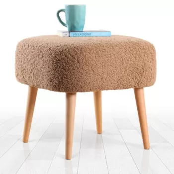 Fotoliu puf, Fluffe, 209FLF1354, Blana artificiala, Maro imagine