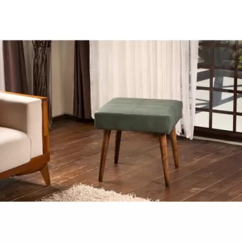 Fotoliu puf, Grace, 591GRC1119, Lemn de fag, Verde imagine