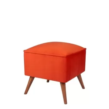 Fotoliu puf, Zeon, 558ZEN1306, Lemn de brad, Caramiziu imagine