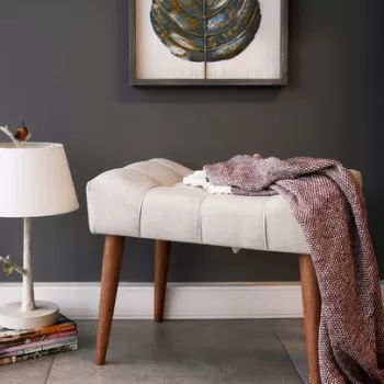 Fotoliu puf, Zeon, 558ZEN1337, Lemn, Crem imagine