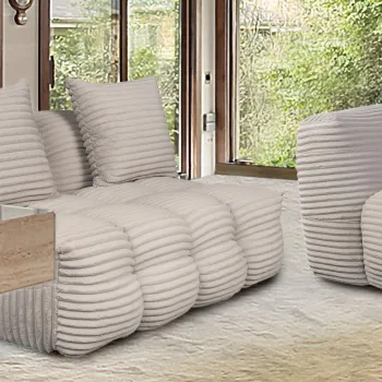 Fotoliu Santa Fe, 120x104x72 cm, Reyat Cream imagine