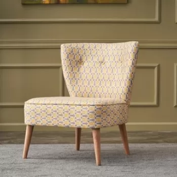 Fotoliu Viola Berjer Papatya, Balcab Home, 65x65x80 cm, lemn, multicolor imagine