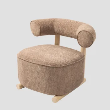 Fotoliu Vita, Homla, 81x72x67 cm, MDF/lemn/poliester, bej imagine