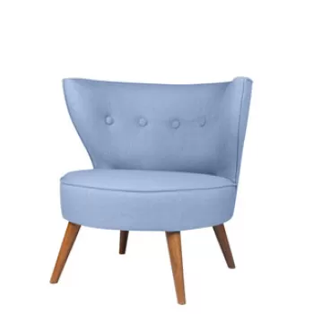 Fotoliu, Zeon, 558ZEN1114, Lemn, Albastru indigo imagine