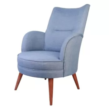 Fotoliu, Zeon, 558ZEN1158, Lemn, Albastru indigo imagine