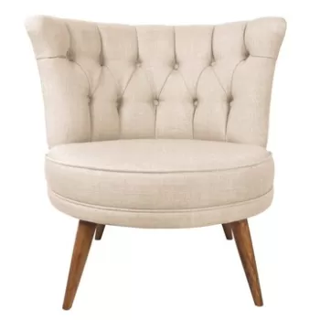 Fotoliu, Zeon, 558ZEN1165, Lemn, Crem imagine