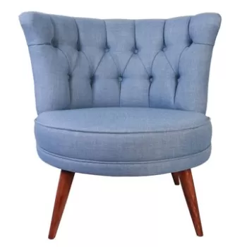 Fotoliu, Zeon, 558ZEN1168, Lemn, Albastru indigo imagine