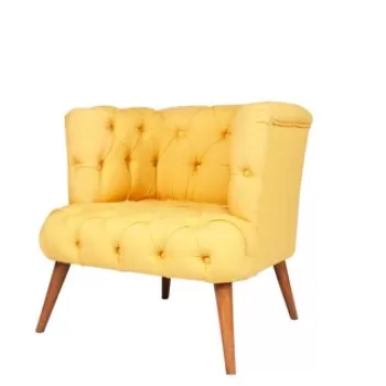 Fotoliu, Zeon, 558ZEN1181, Lemn, Galben imagine