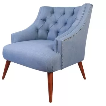 Fotoliu, Zeon, 558ZEN1190, Lemn, Albastru indigo imagine