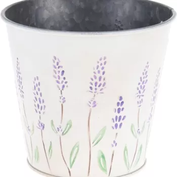 Ghiveci 3D Flowers, 13x12x9.5 cm, zinc imagine