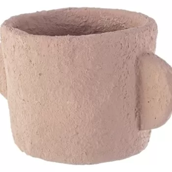 Ghiveci, Ercolano Round, Bizzotto, 21x15x12.5 cm, ciment, roz imagine