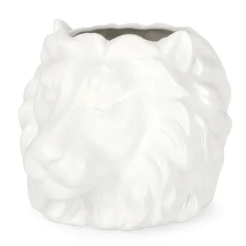 Ghiveci Jaiden Lion, Bizzotto, 27x23.1x20.5 cm, dolomit, alb imagine