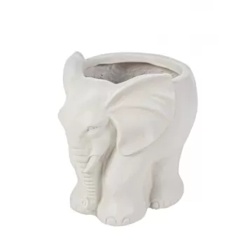 Ghiveci pentru exterior Elephant, Bizzotto, 27.5 x 22 x 26 cm, fibra de lut imagine