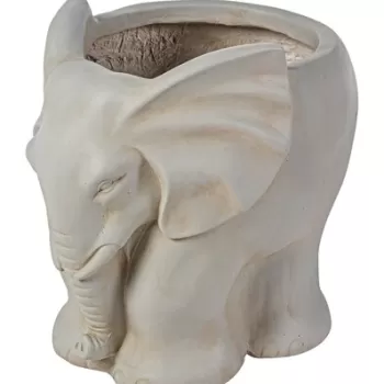 Ghiveci pentru exterior Elephant, Bizzotto, 39 x 30 x 35 cm, fibra de lut imagine