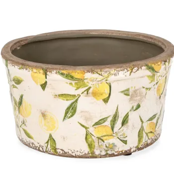Ghiveci Sorrento Round, Bizzotto, 20x11 cm, portelan, multicolor imagine