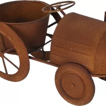 Ghiveci Tractor, 38x18x20.5 cm, metal imagine