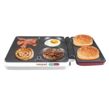 Gratar multifunctional 4 in 1 P101CUD500, Beper, 1000 W, 4 suprafete pentru gatit antiaderente imagine