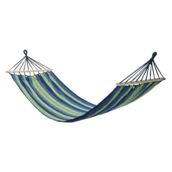 Hamac Exotic Stripes, Heinner, 200x80 cm, verde/albastru imagine
