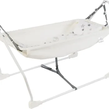 Hamac pentru bebelusi, Wallxpert, Marmaris, Metal, Ecru imagine