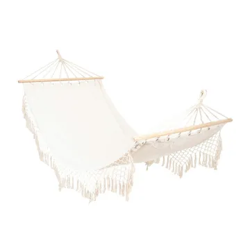 Hamac Wobble, Homla, 100x200 cm, poliester/lemn, ecru imagine