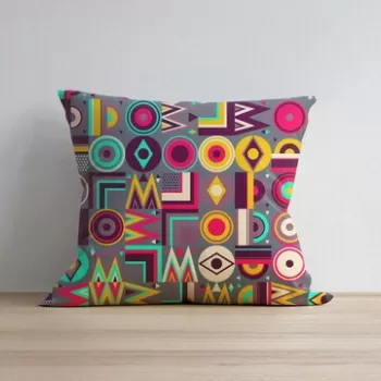 Husa de perna, a1011, 43x43 cm, 50% Bumbac / 50% Poliester, Multicolor imagine