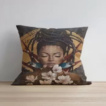 Husa de perna, a1013, 43x43 cm, 50% Bumbac / 50% Poliester, Multicolor imagine