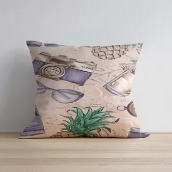 Husa de perna, a1019, 43x43 cm, 50% Bumbac / 50% Poliester, Multicolor imagine