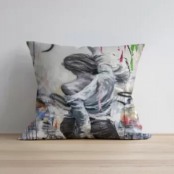 Husa de perna, a1024, 43x43 cm, 50% Bumbac / 50% Poliester, Multicolor imagine
