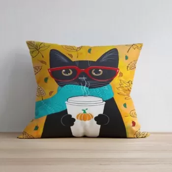 Husa de perna, a1028, 43x43 cm, 50% Bumbac / 50% Poliester, Multicolor imagine