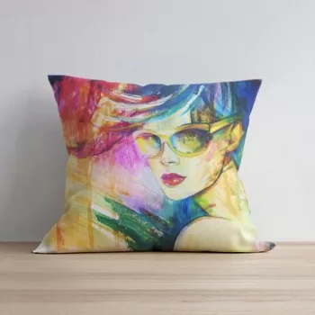 Husa de perna, a1030, 43x43 cm, 50% Bumbac / 50% Poliester, Multicolor imagine