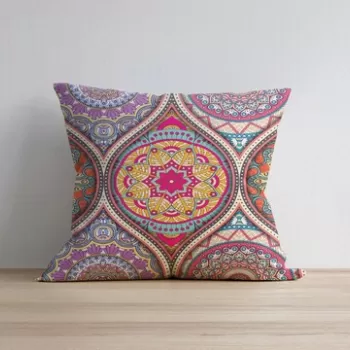 Husa de perna, a1033, 43x43 cm, 50% Bumbac / 50% Poliester, Multicolor imagine
