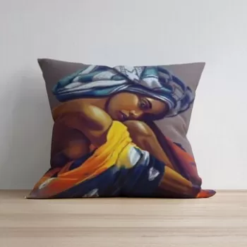 Husa de perna, a1036, 43x43 cm, 50% Bumbac / 50% Poliester, Multicolor imagine