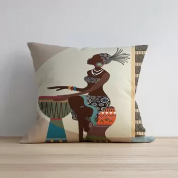 Husa de perna, a1041, 43x43 cm, 50% Bumbac / 50% Poliester, Multicolor imagine