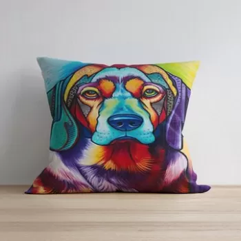 Husa de perna, a1042, 43x43 cm, 50% Bumbac / 50% Poliester, Multicolor imagine