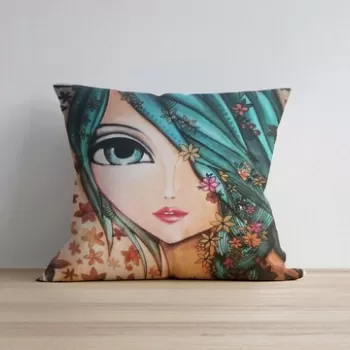 Husa de perna, a1046, 43x43 cm, 50% Bumbac / 50% Poliester, Multicolor imagine