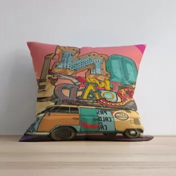 Husa de perna, a1057, 43x43 cm, 50% Bumbac / 50% Poliester, Multicolor imagine